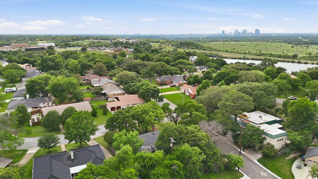 701 Raintree Road Fort Worth, TX 76103 - Photo 26 of 26 Ariel with some views of Fort Worth