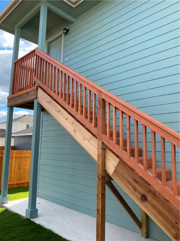 a view of a house with a deck