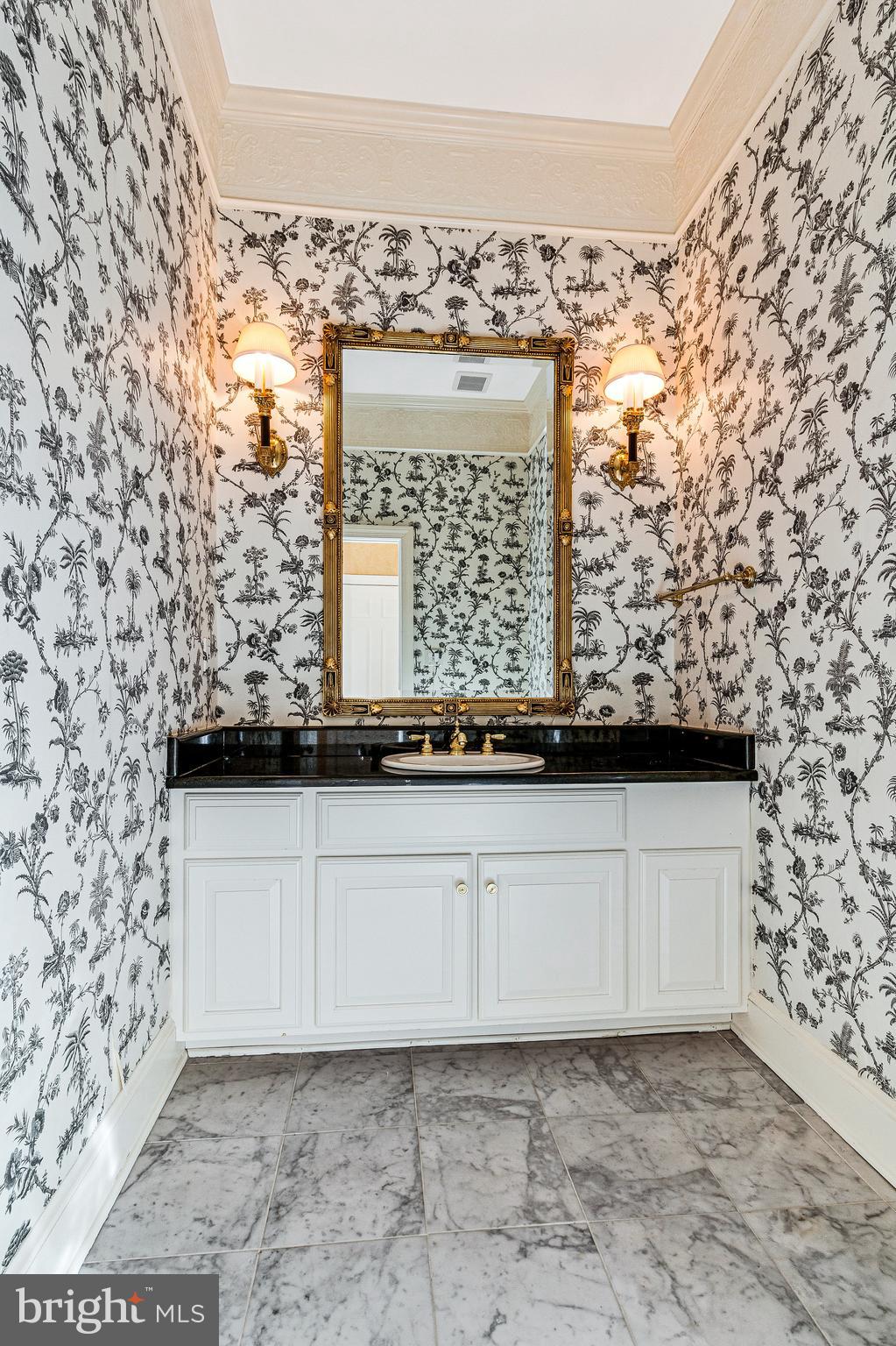 938 Douglass Drive McLean, VA 22101 - Photo 38 of 105 a view of a bathroom with a sink and a mirror
