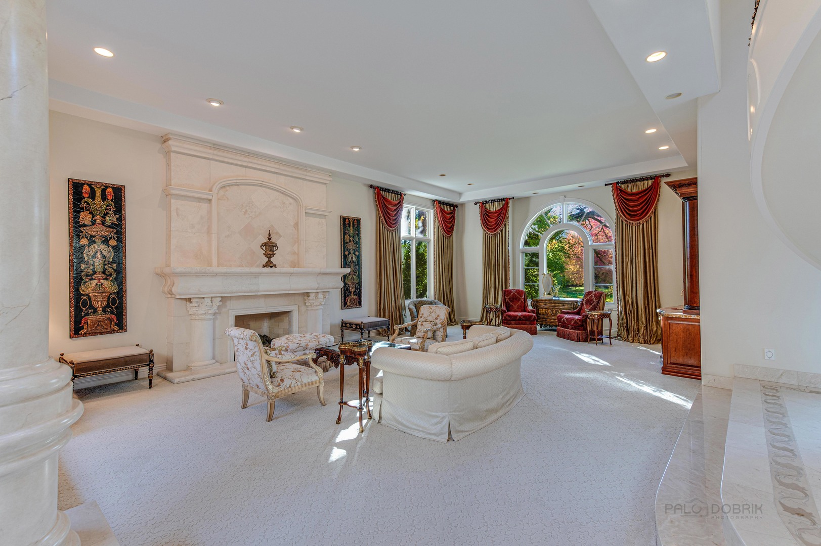 10 West Westleigh Road Lake Forest, IL 60045 - Photo 11 of 59 a living room with fireplace furniture and a large window