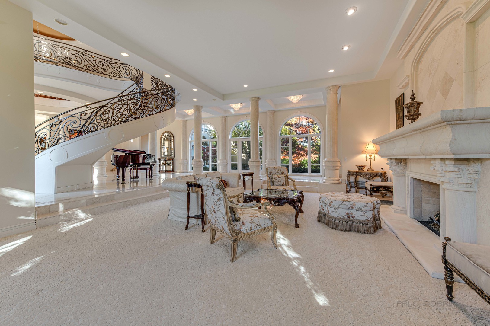 10 West Westleigh Road Lake Forest, IL 60045 - Photo 12 of 59 a living room with furniture and a fireplace