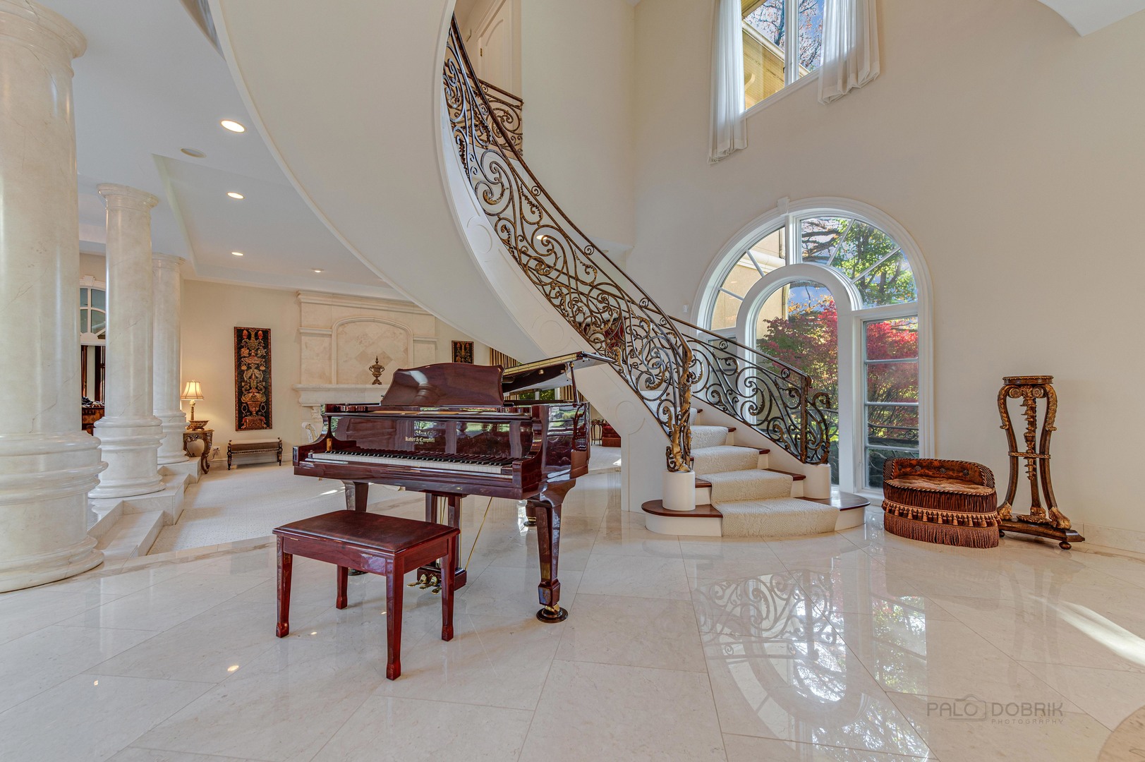 10 West Westleigh Road Lake Forest, IL 60045 - Photo 7 of 59 a living room with furniture and a chandelier