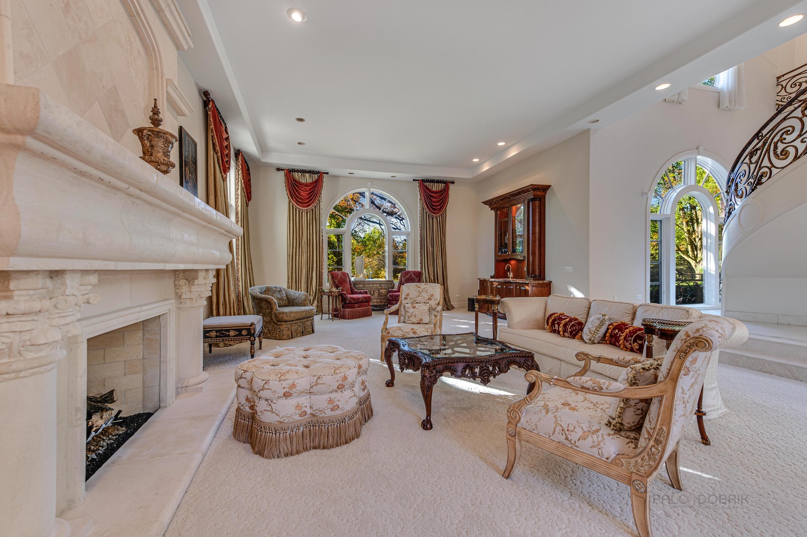 10 West Westleigh Road Lake Forest, IL 60045 - Photo 10 of 59 a living room with fireplace furniture and a large window