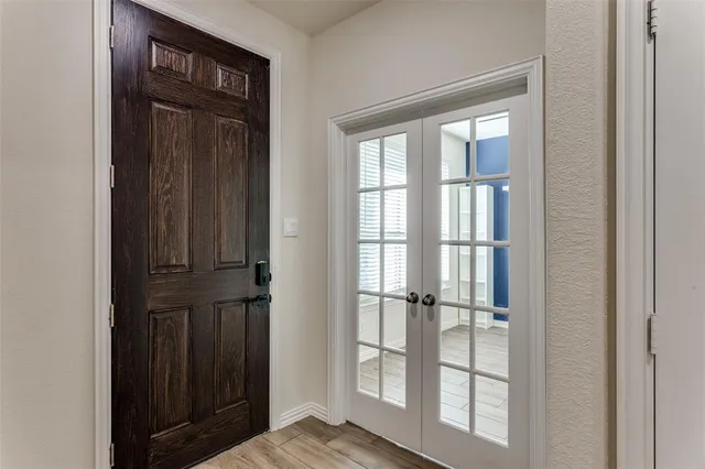 a view of front door