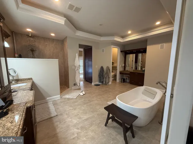 a room with furniture and a table