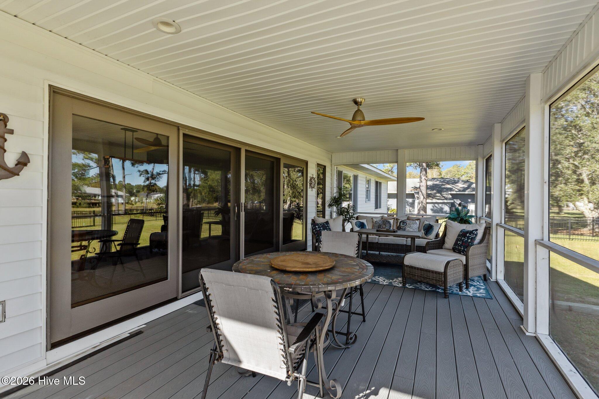 180 Wallace Road Beaufort, NC 28516 - Photo 36 of 45 Beautiful screened in porch