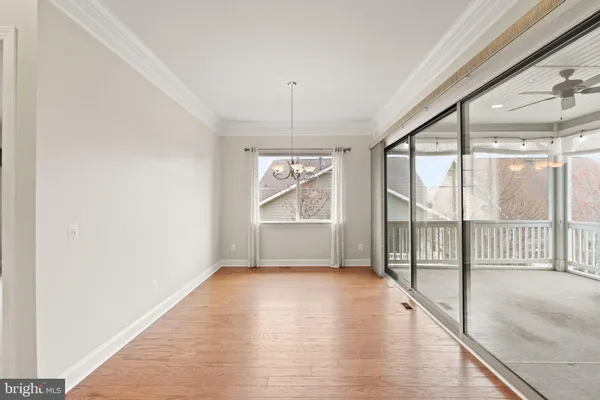 a view of an empty room