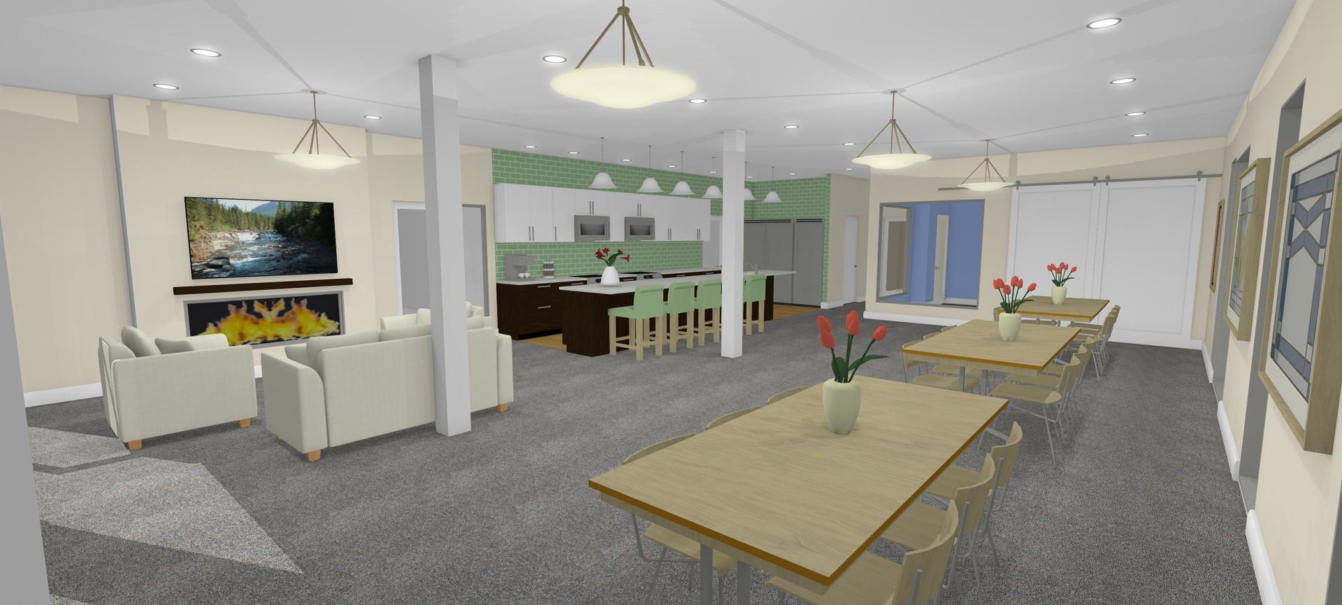 839 Madison Street, Unit 206 Oak Park, IL 60302 - Photo 8 of 18 a living room with furniture kitchen view and a chandelier