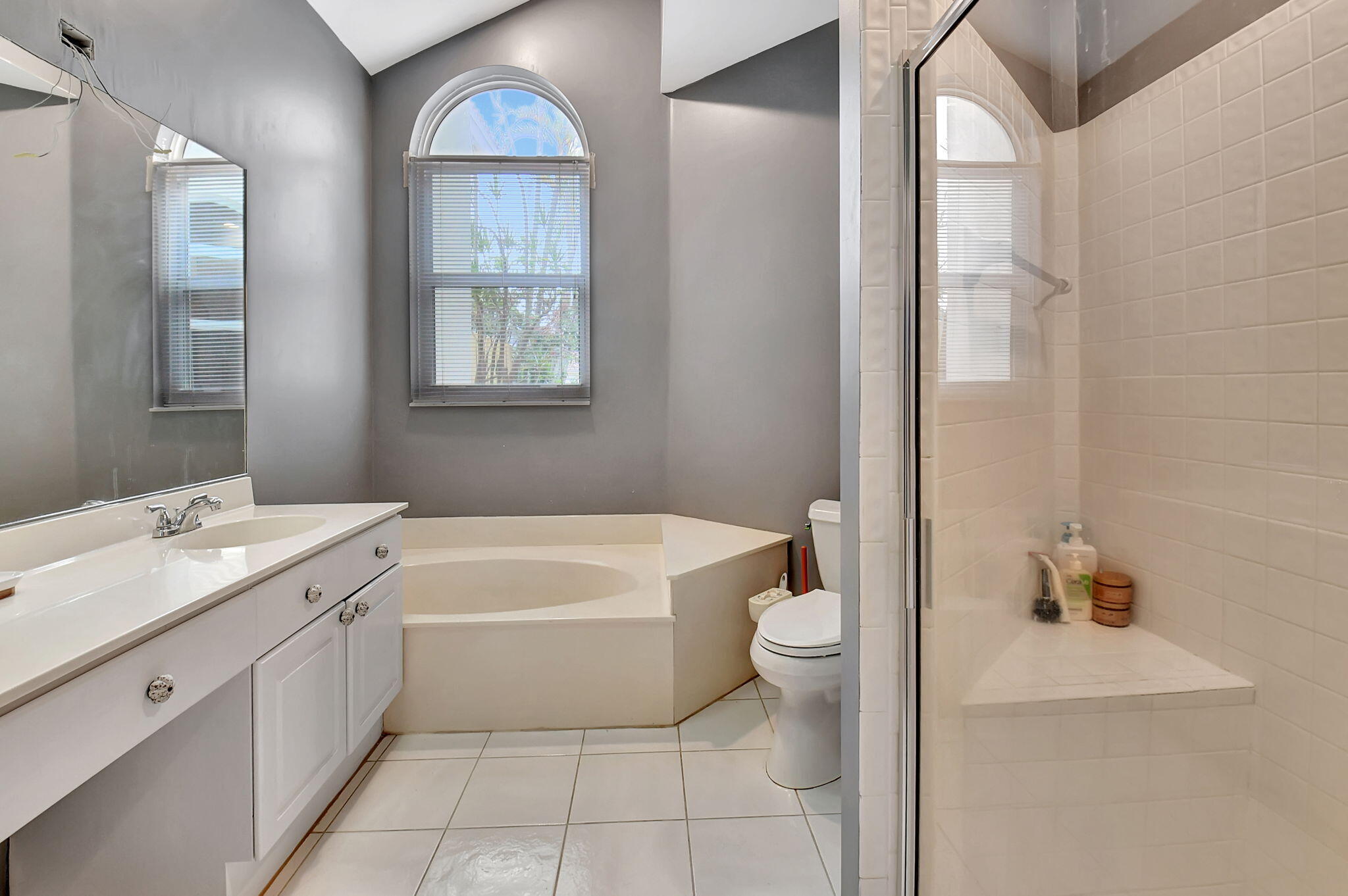6623 Northwest 25th Avenue Boca Raton, FL 33496 - Photo 19 of 37 a bathroom with a sink a toilet and a bathtub