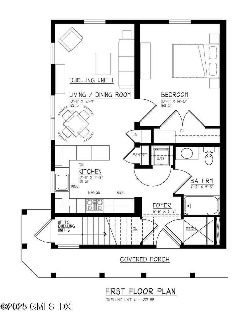 180 Hamilton Avenue, Unit D Greenwich, CT 06830 - Photo 7 of 7 180 Hamilton Ave. D Floor plan