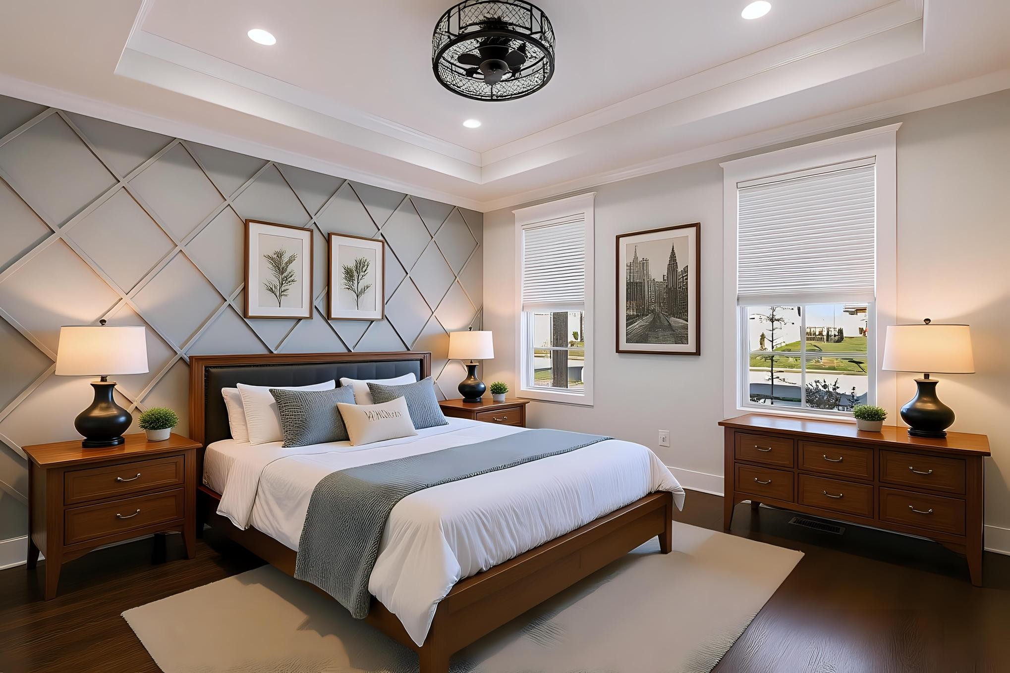 3008 Turnstone Trace Spring Hill, TN 37174 - Photo 14 of 30 a bedroom with a bed and a chandelier