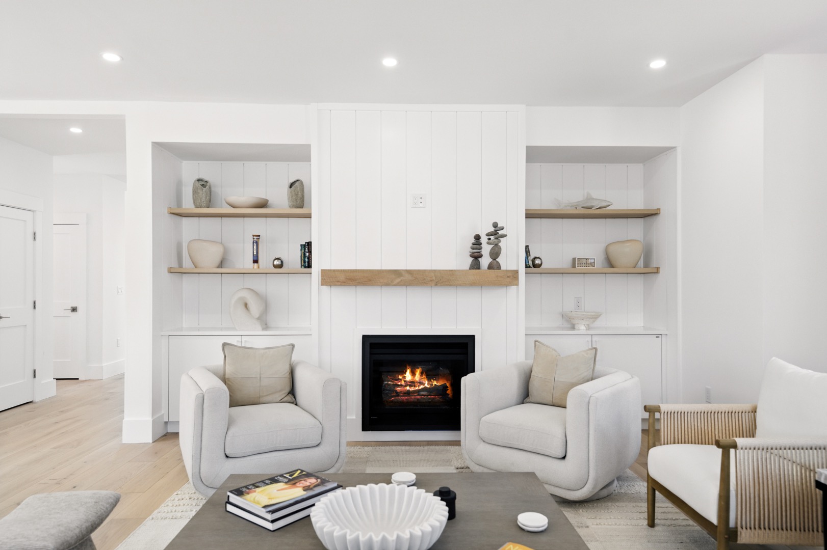 10 Beach Grass Road Nantucket, MA 02554 - Photo 10 of 29 a living room with furniture and a fireplace