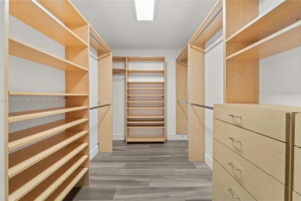 a view of walk in closet