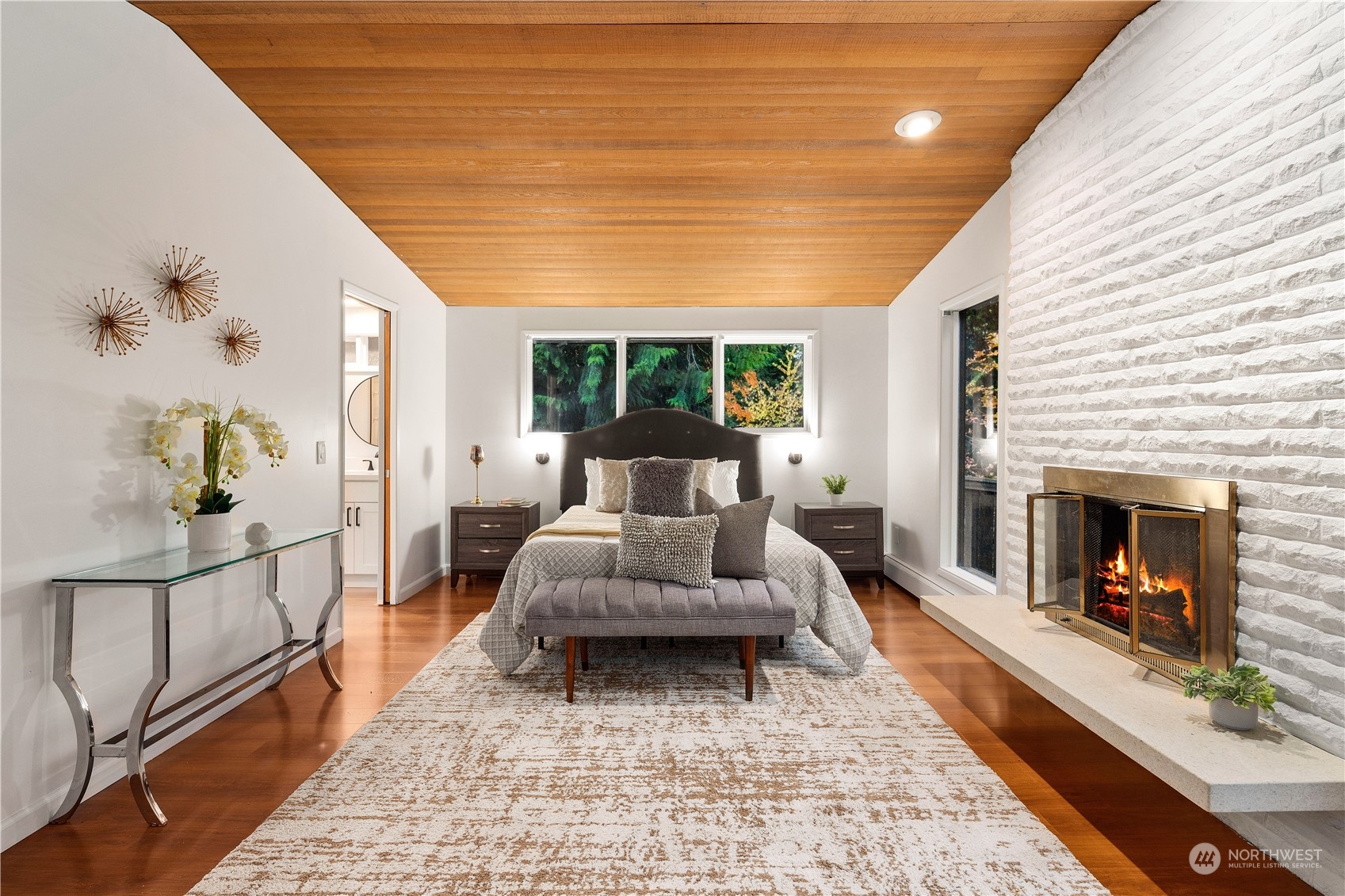 11030 Circle Drive Bothell, WA 98011 - Photo 14 of 38 a living room with furniture and a fireplace