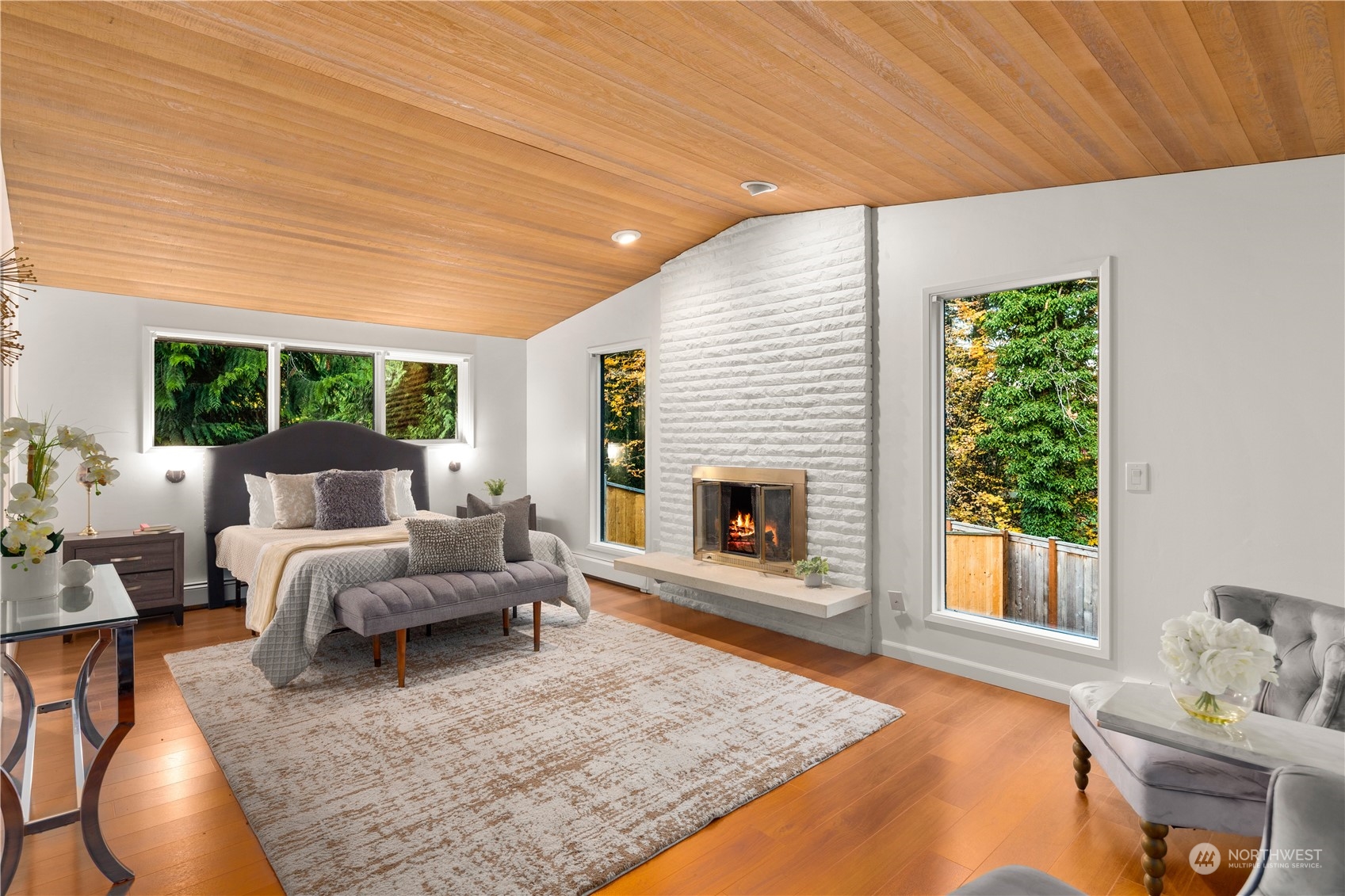 11030 Circle Drive Bothell, WA 98011 - Photo 2 of 38 a living room with furniture and a fireplace