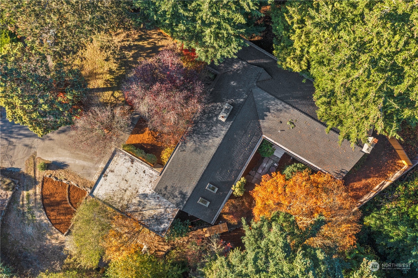 11030 Circle Drive Bothell, WA 98011 - Photo 38 of 38 an aerial view of house with yard swimming pool and outdoor seating