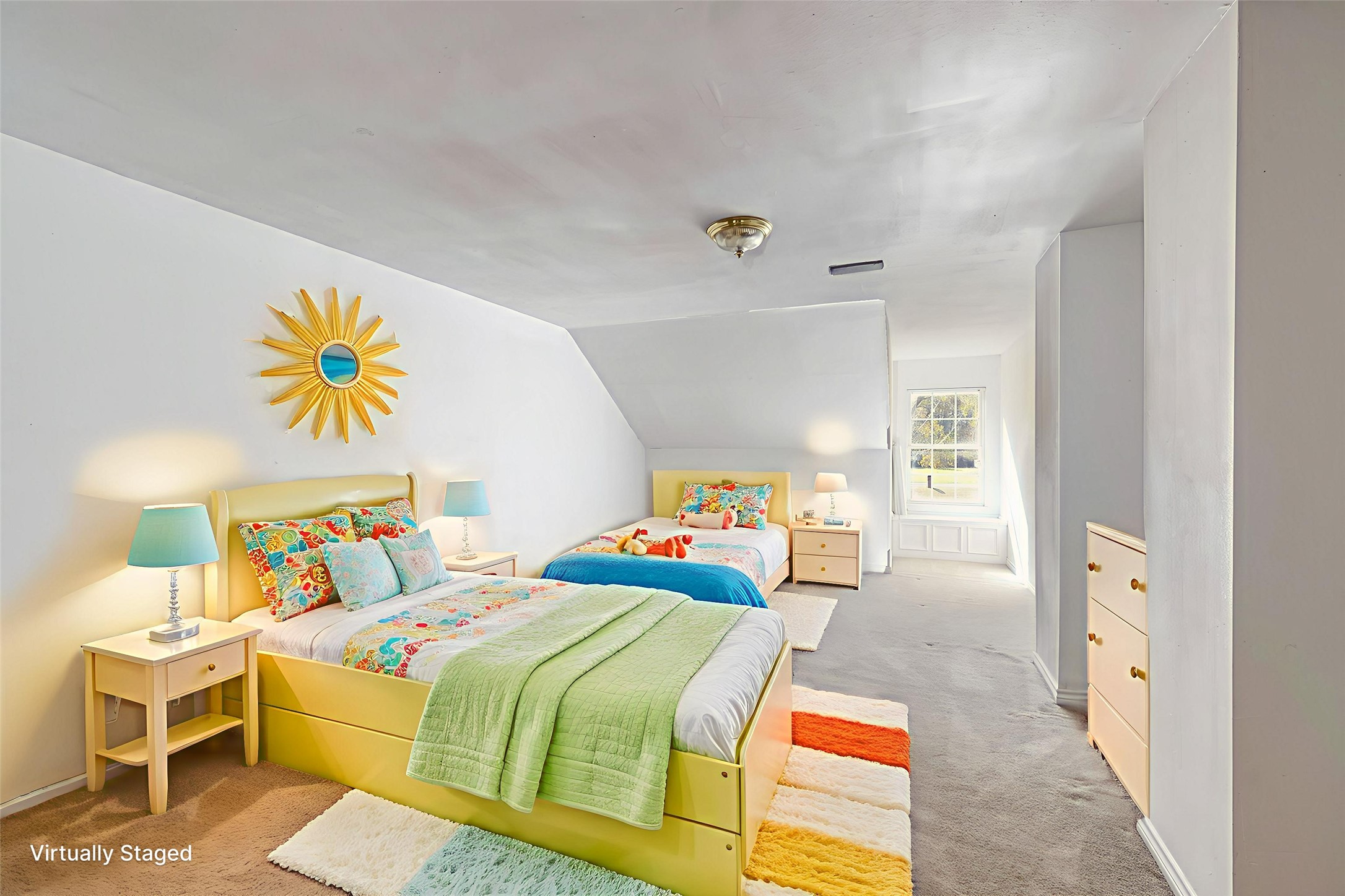 1019 Winchester Bend Huffman, TX 77336 - Photo 20 of 42 Bedroom 2 upstairs with Large window with widow seat with storage