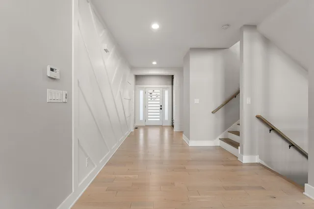 a view of an entryway of a house