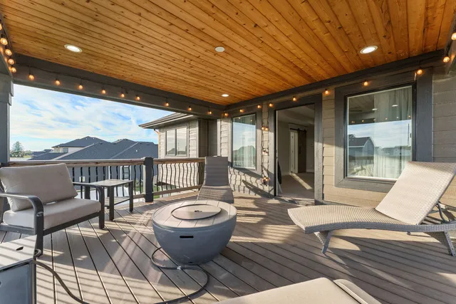 a view of outdoor space with seating space