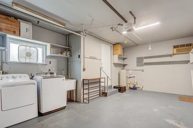 a view of storage and utility room with racks