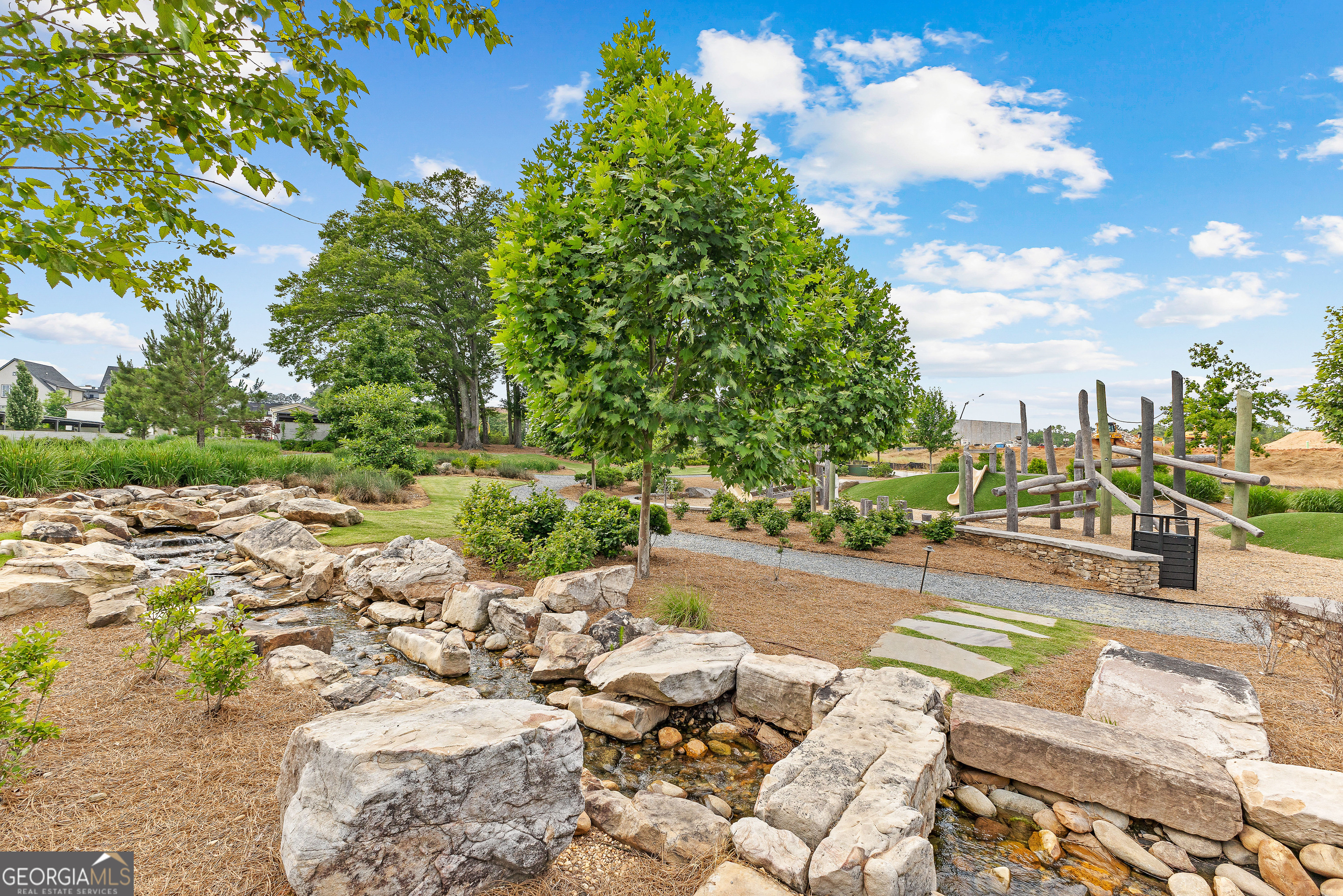 225 Rolison Way Fayetteville, GA 30214 - Photo 40 of 46 a view of a yard with plants and trees