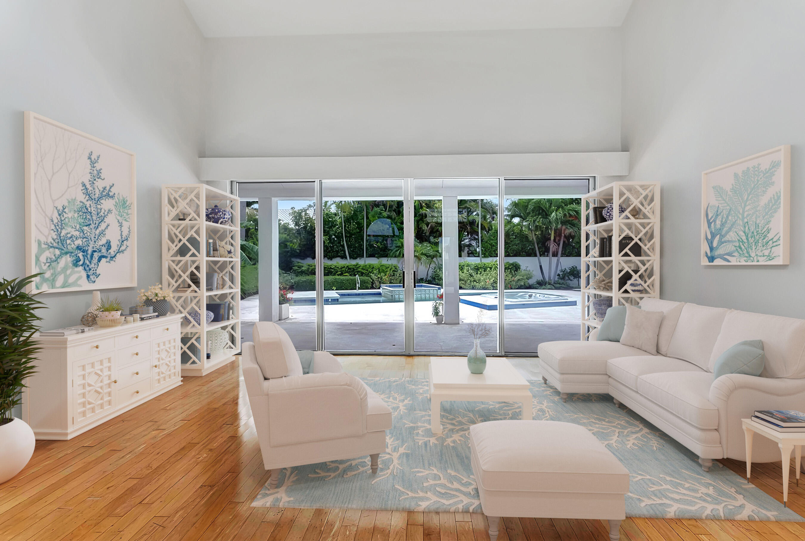 114 Olympus Circle Jupiter, FL 33477 - Photo 10 of 88 a living room with furniture and a large window