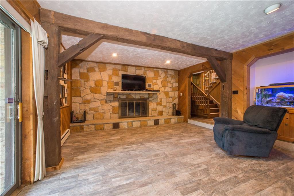 280 Linden Road Canonsburg, PA 15317 - Photo 10 of 25 Wonderful family room w/ log burning stone fireplace