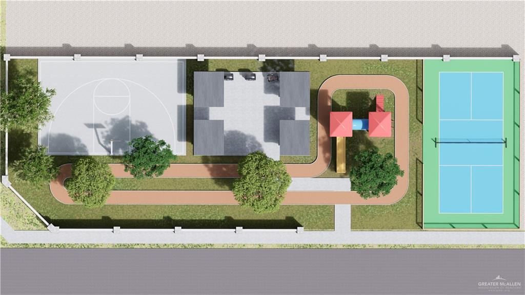 4225 Heron Avenue McAllen, TX 78504 - Photo 2 of 22 an aerial view of a house with a garden and plants