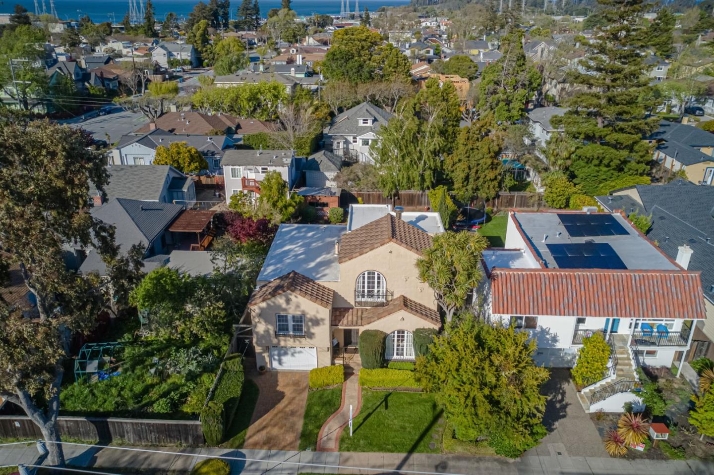 132 Dwight Road Burlingame, CA 94010 - Photo 7 of 69 an aerial view of multiple houses with yard