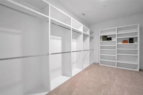 a bathroom with a shower and a toilet