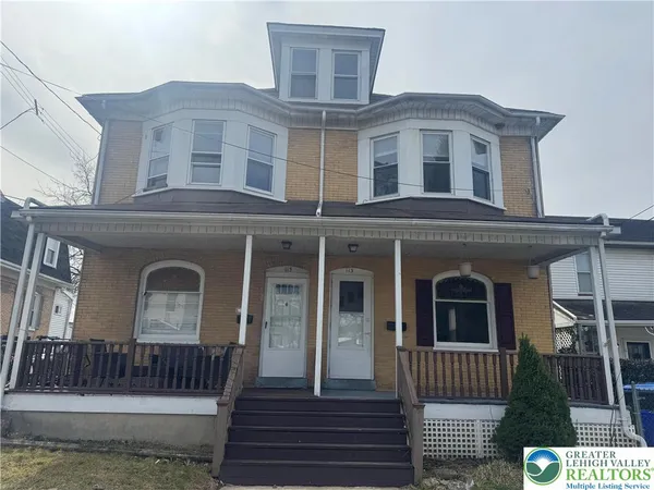 a front view of a house
