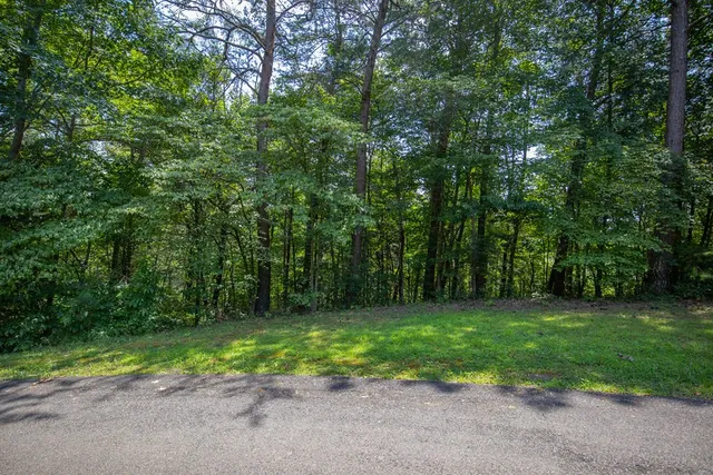 a view of balcony with wooden floor