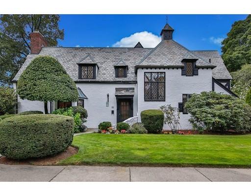 29 Sunset Road Newton, MA 02458 - Photo 1 of 38 a front view of a house with a garden