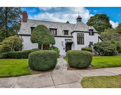 29 Sunset Road Newton, MA 02458 - Photo 38 of 38 a front view of a house with a garden
