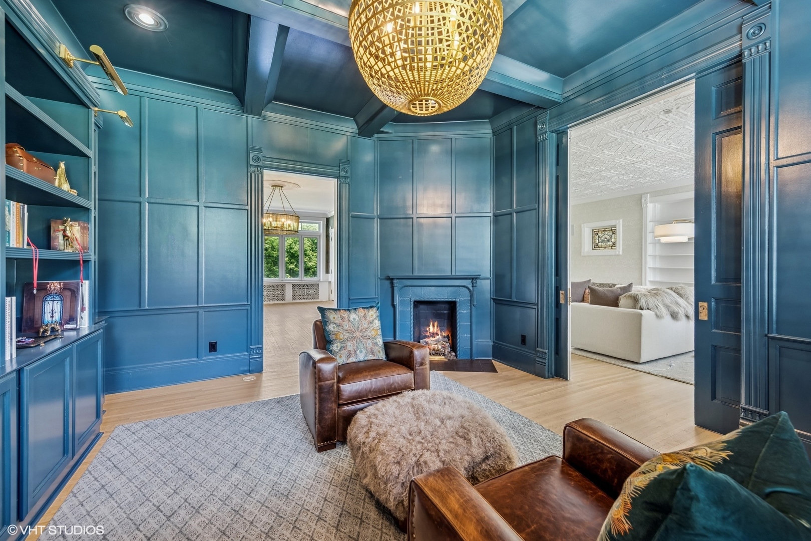 31W141 Army Trail Road Wayne, IL 60184 - Photo 17 of 51 a living room with furniture and a fireplace