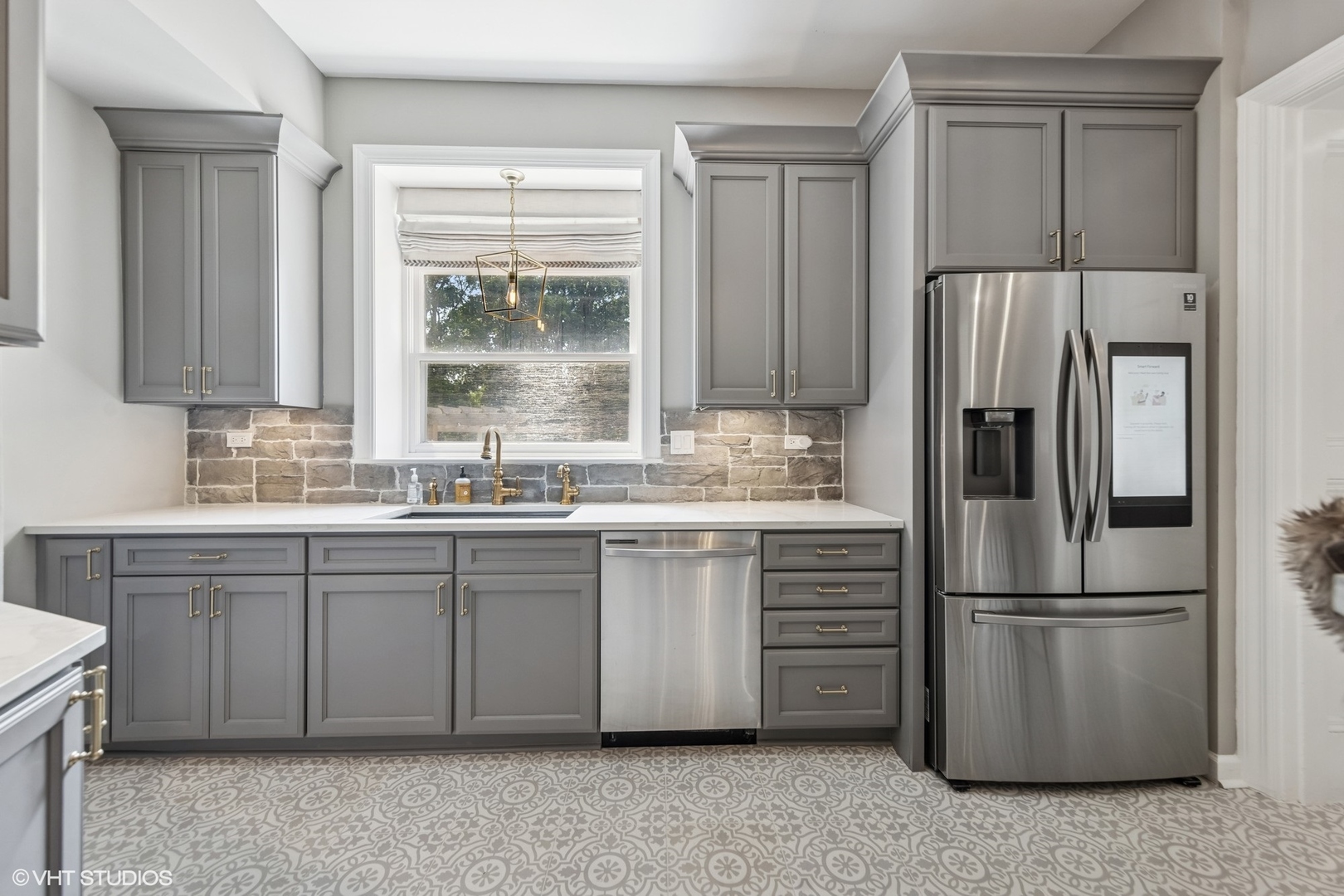 31W141 Army Trail Road Wayne, IL 60184 - Photo 26 of 51 a kitchen with a refrigerator sink and cabinets