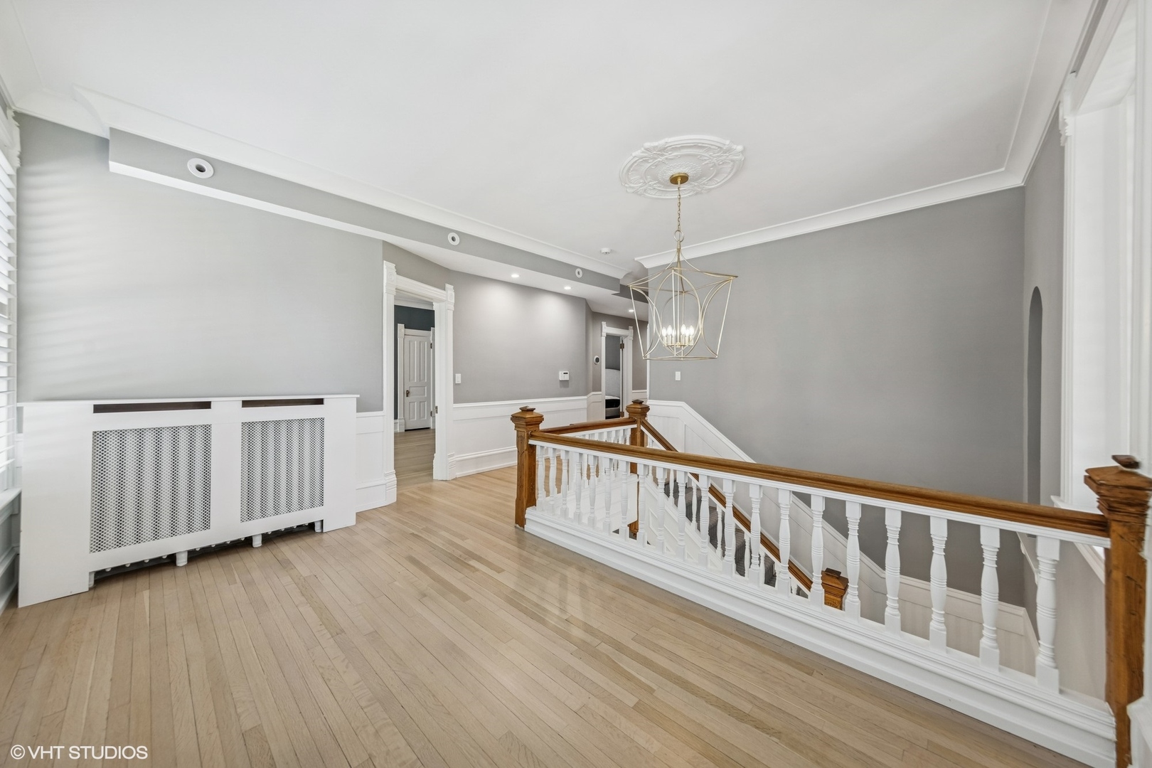 31W141 Army Trail Road Wayne, IL 60184 - Photo 29 of 51 a view of staircase with wooden floor and white walls