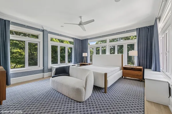 a room with furniture and a window