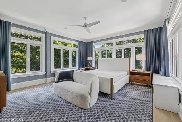 a room with furniture and a window