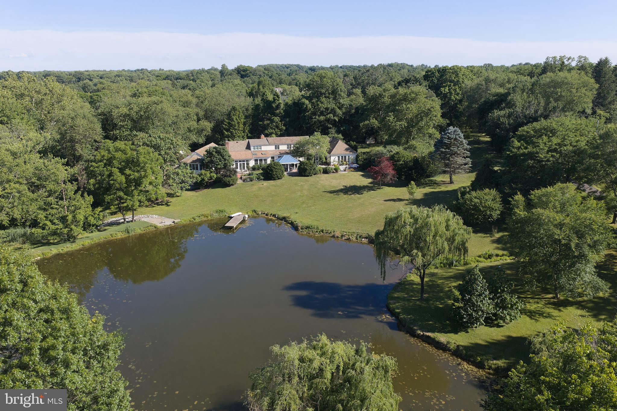 941 Mt Eyre Road Washington Crossing, PA 18977 - Photo 64 of 67 Pond with House in background