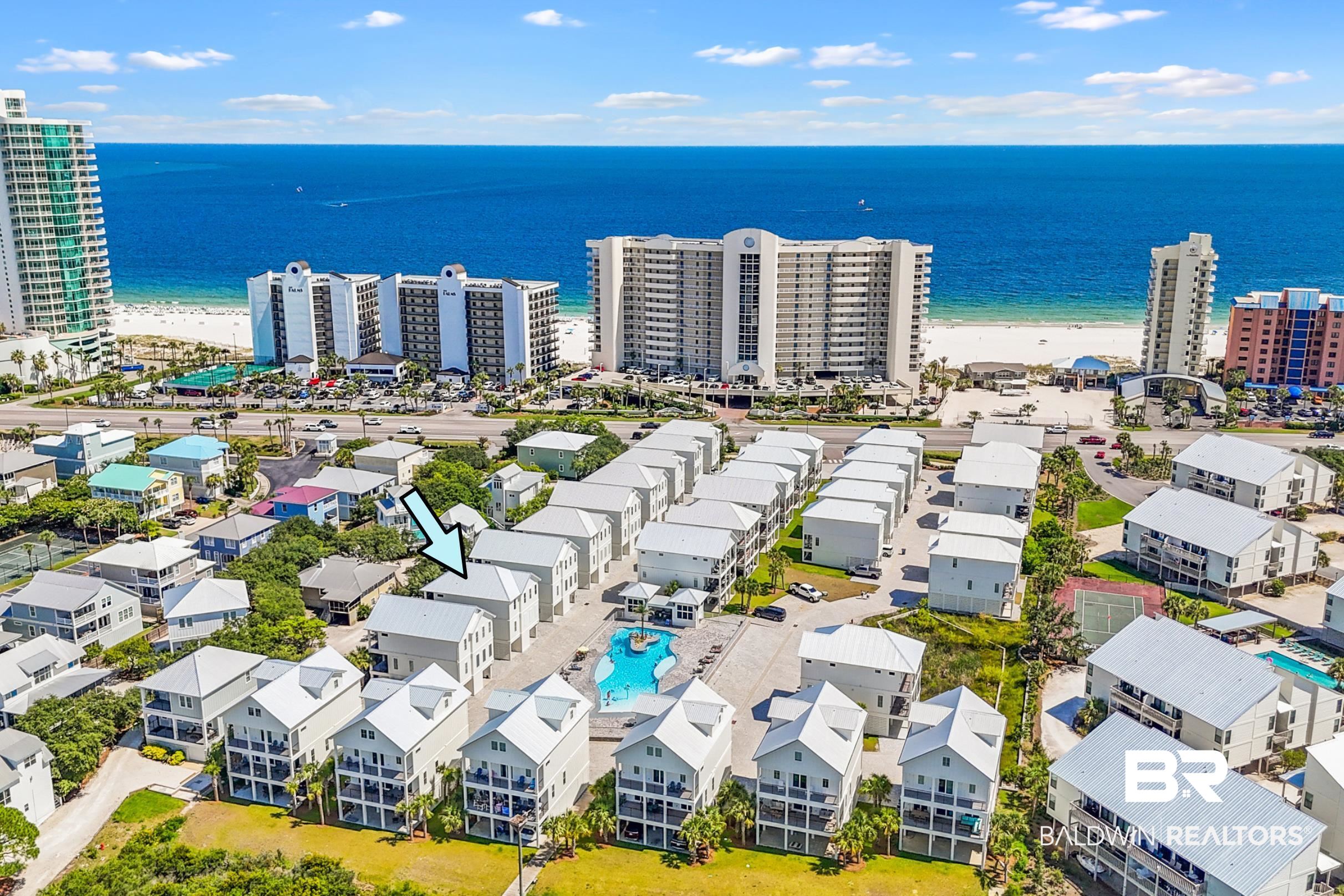 3188 Egret Run Orange Beach, AL 36561 - Photo 33 of 37 Drone / aerial view of a nearby body of water and a pool area