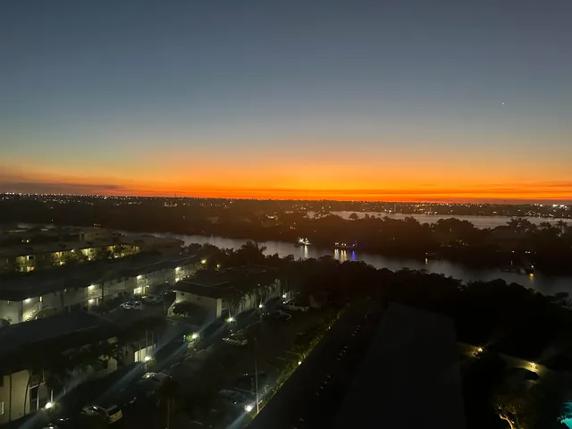 a view of city and mountain