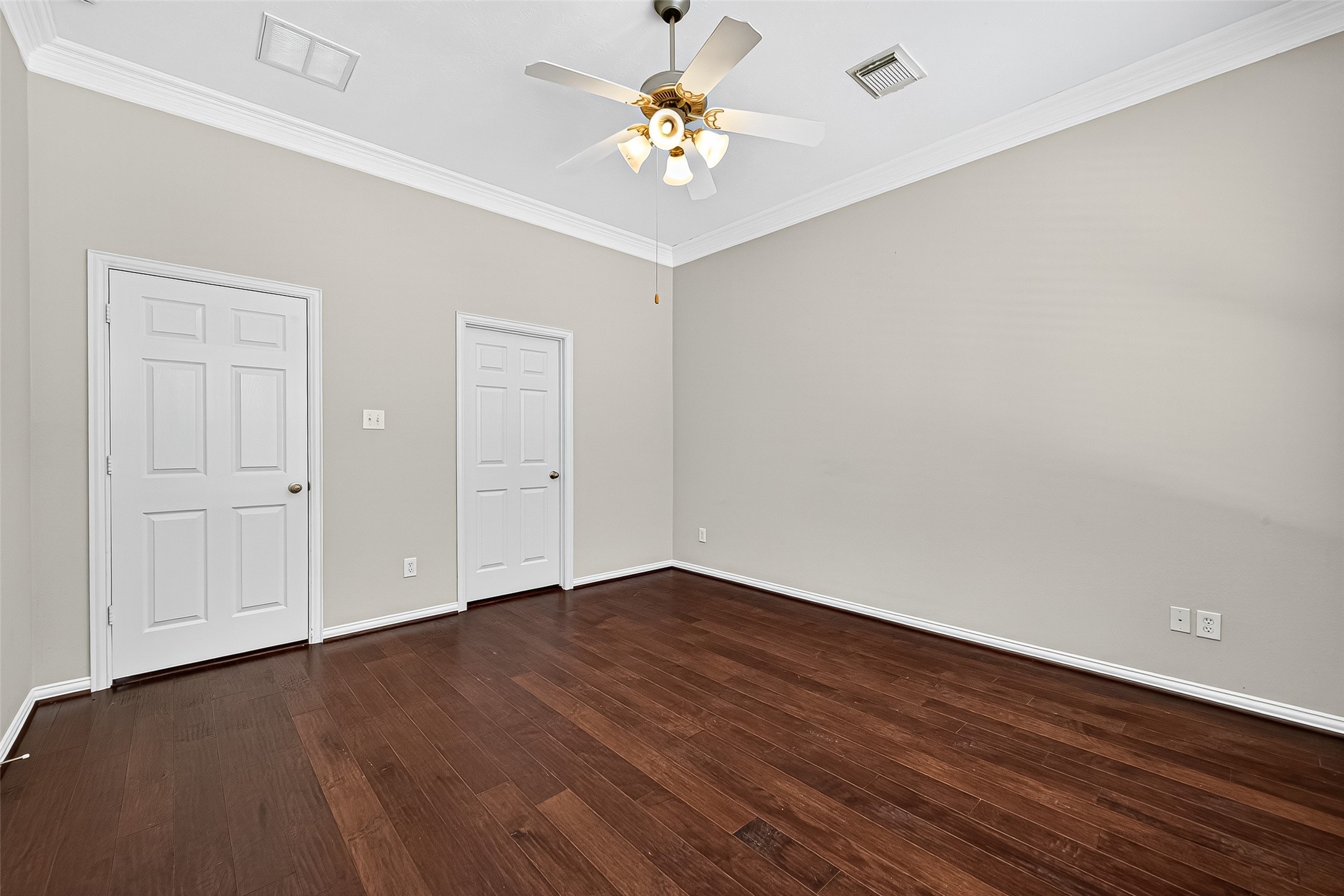 30 Whetstone Ridge Way The Woodlands, TX 77382 - Photo 23 of 39 a view of an empty room with window and wooden floor