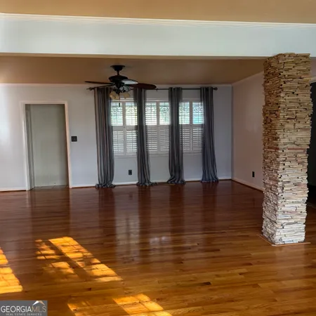 a view of a kitchen counter space