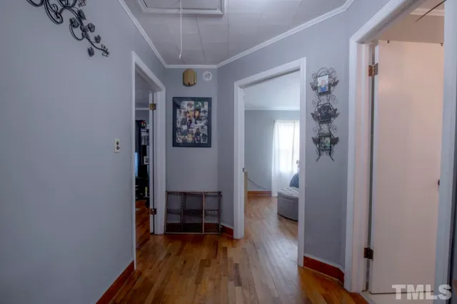 a view of livingroom with furniture and wooden floor