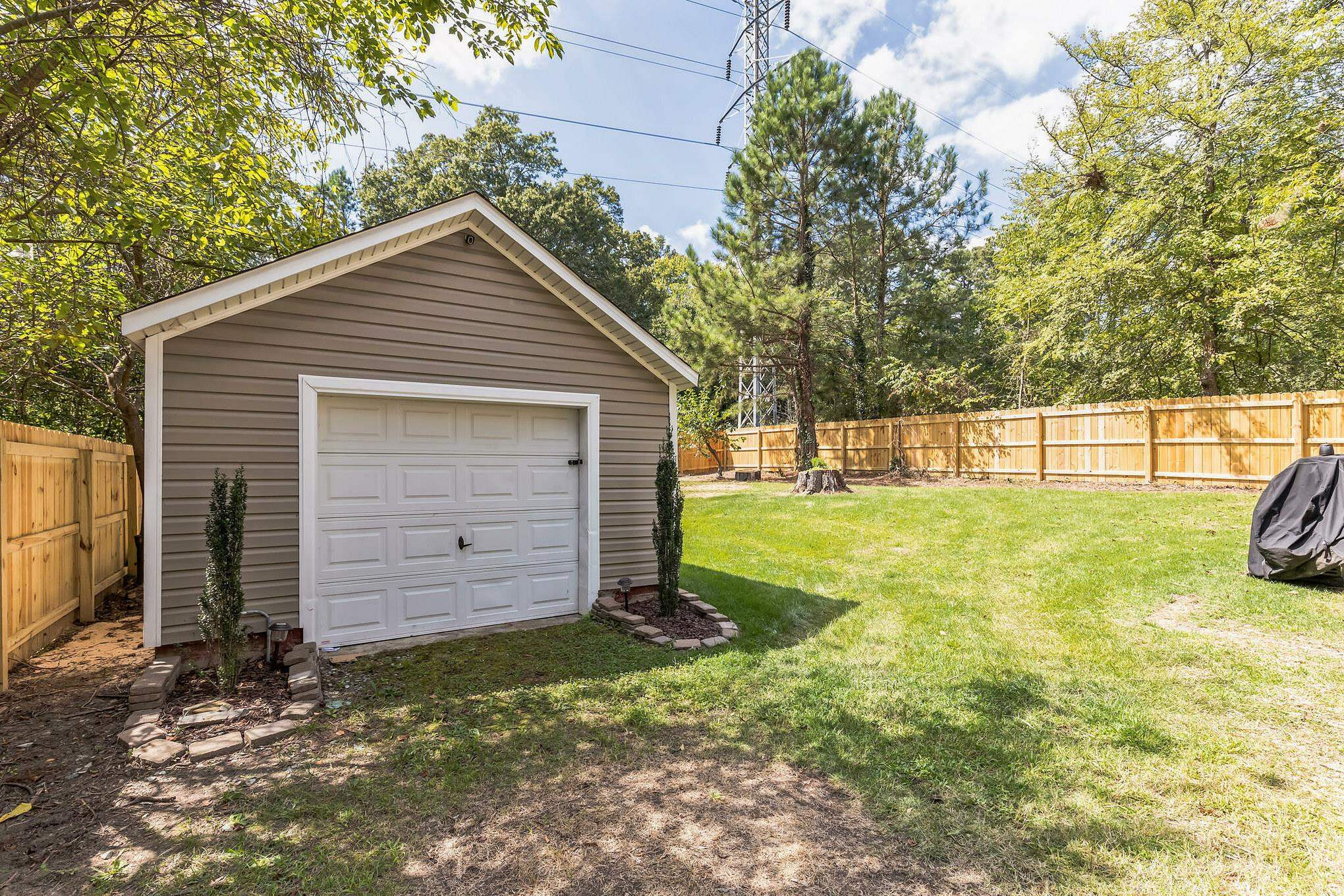 1203 North Miami Boulevard Durham, NC 27703 - Photo 16 of 22 a view of a backyard with a garden