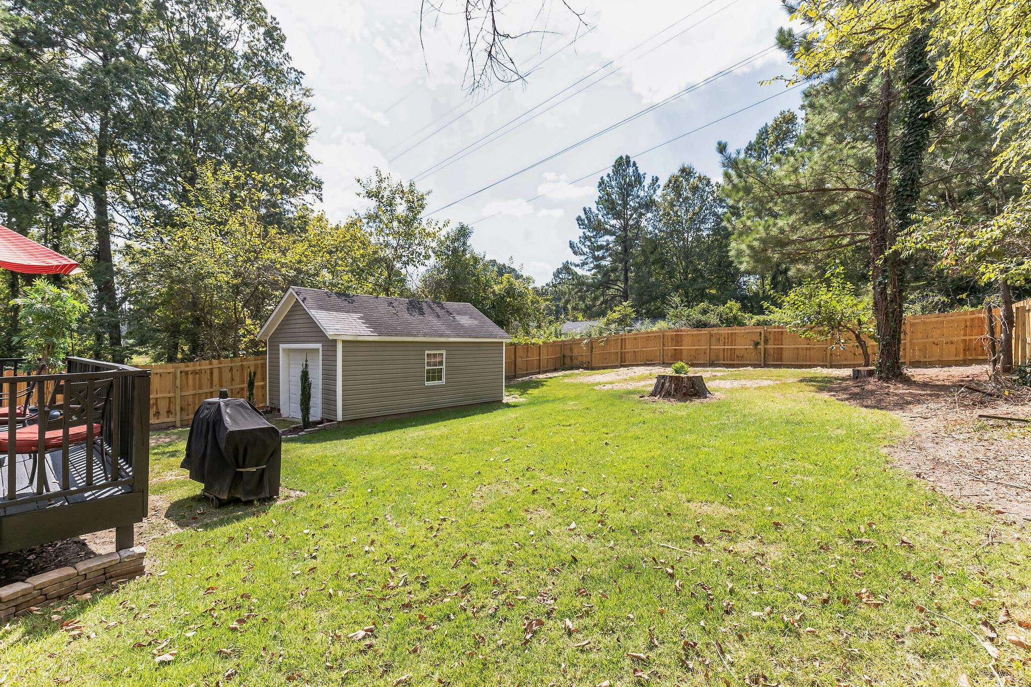 1203 North Miami Boulevard Durham, NC 27703 - Photo 18 of 22 a view of a backyard with sitting area