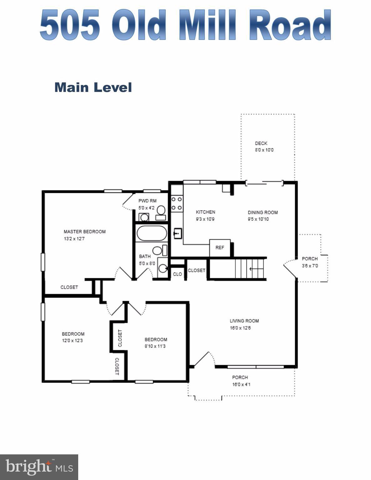 505 Old Mill Road Millersville, MD 21108 - Photo 27 of 28 Floor Plan
