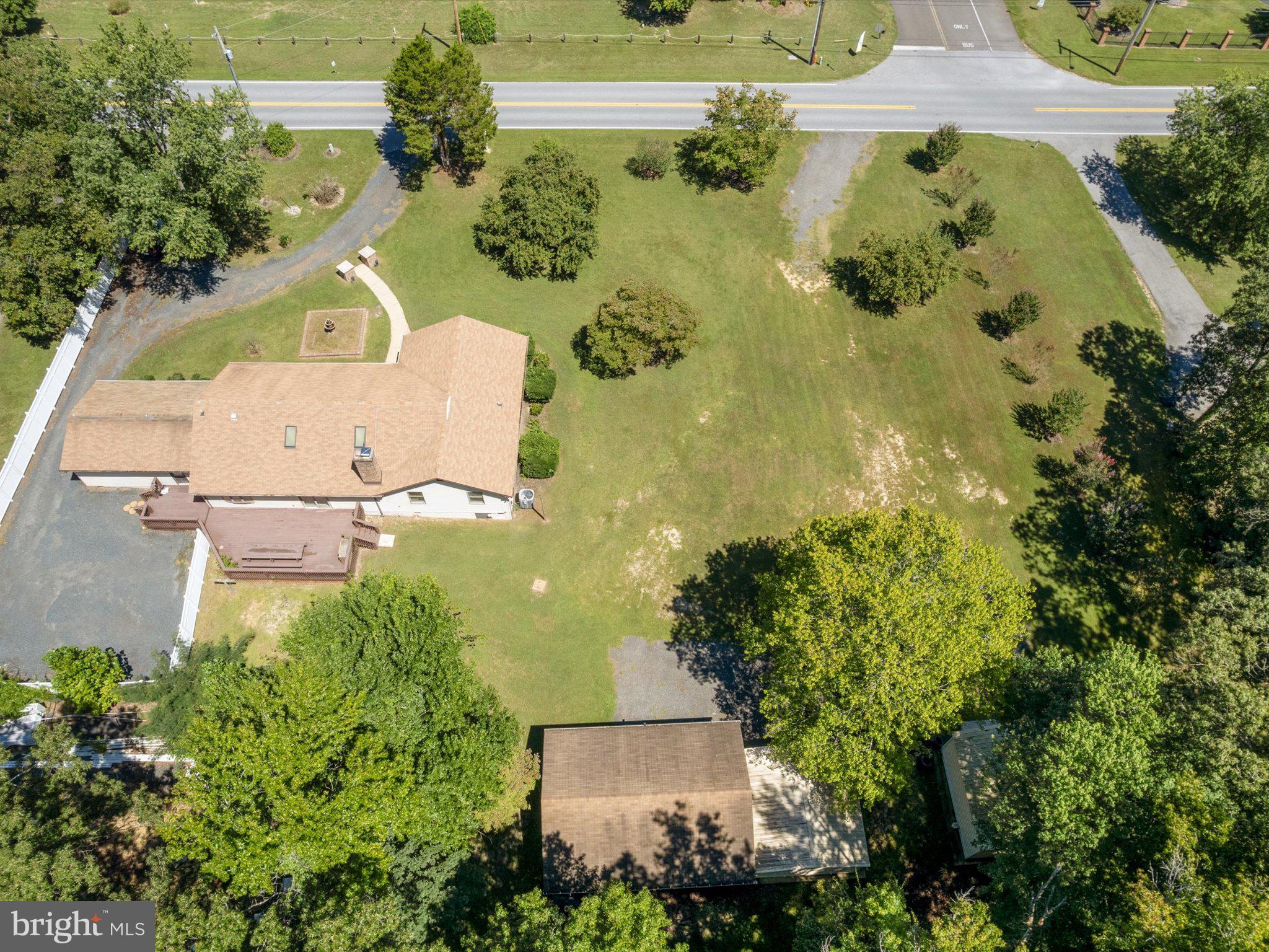 4340 Huntingtown Road Huntingtown, MD 20639 - Photo 2 of 42 an aerial view of a house with a garden