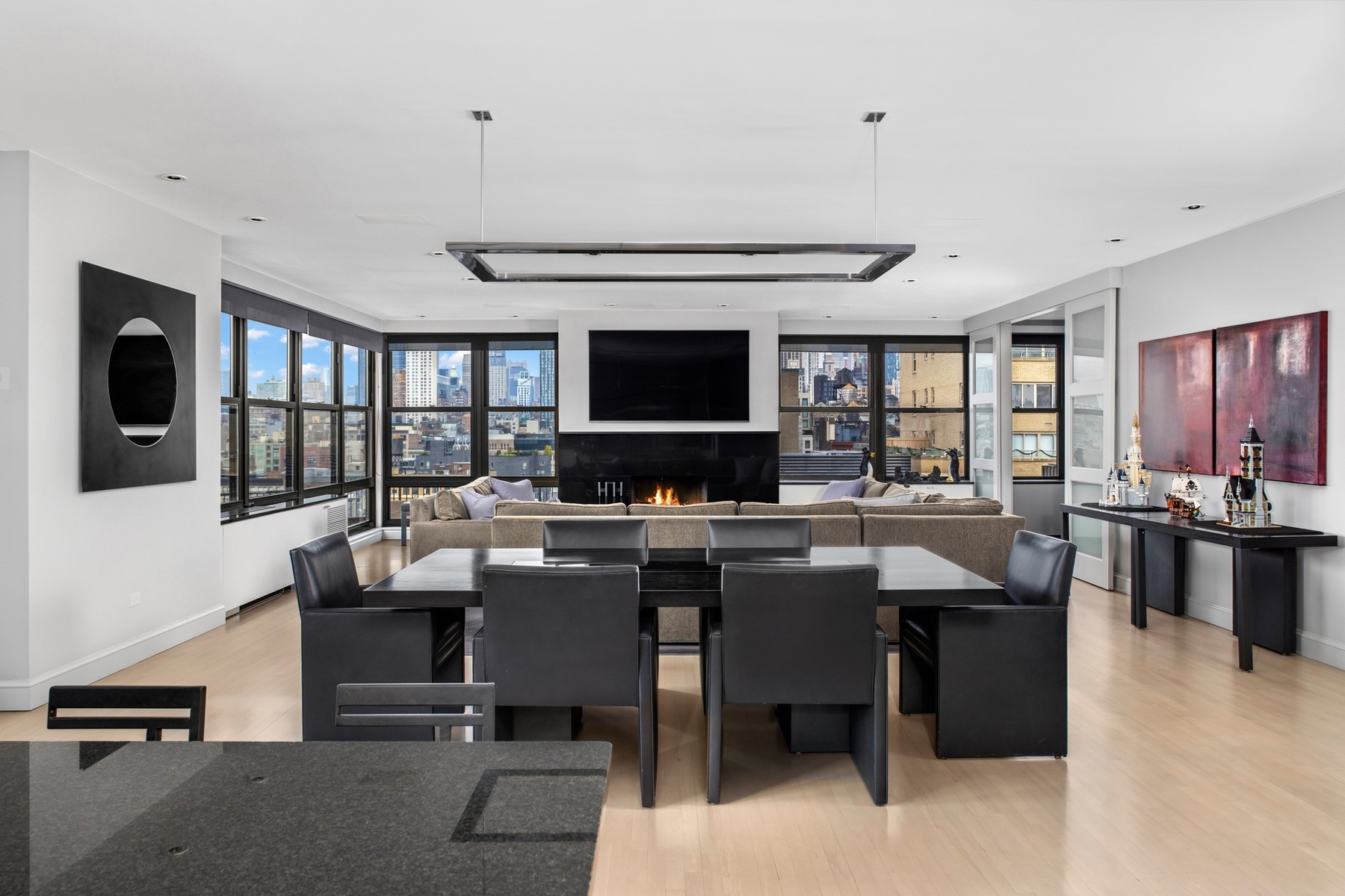 65 West 13th Street, Unit PH1AB Manhattan, NY 10011 - Photo 18 of 27 a view of a dining room with furniture